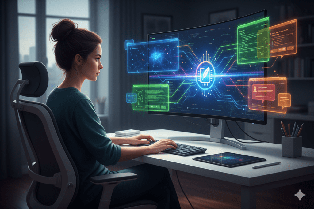 ai workspace for long form content with multiple models