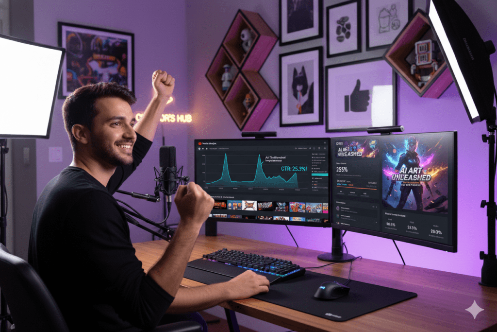 AI YouTube thumbnail generator