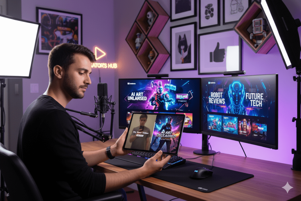 AI YouTube thumbnail generator