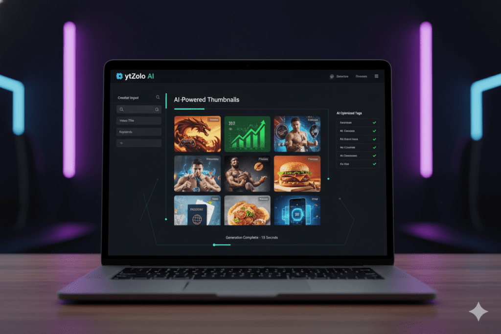 AI YouTube thumbnail generator