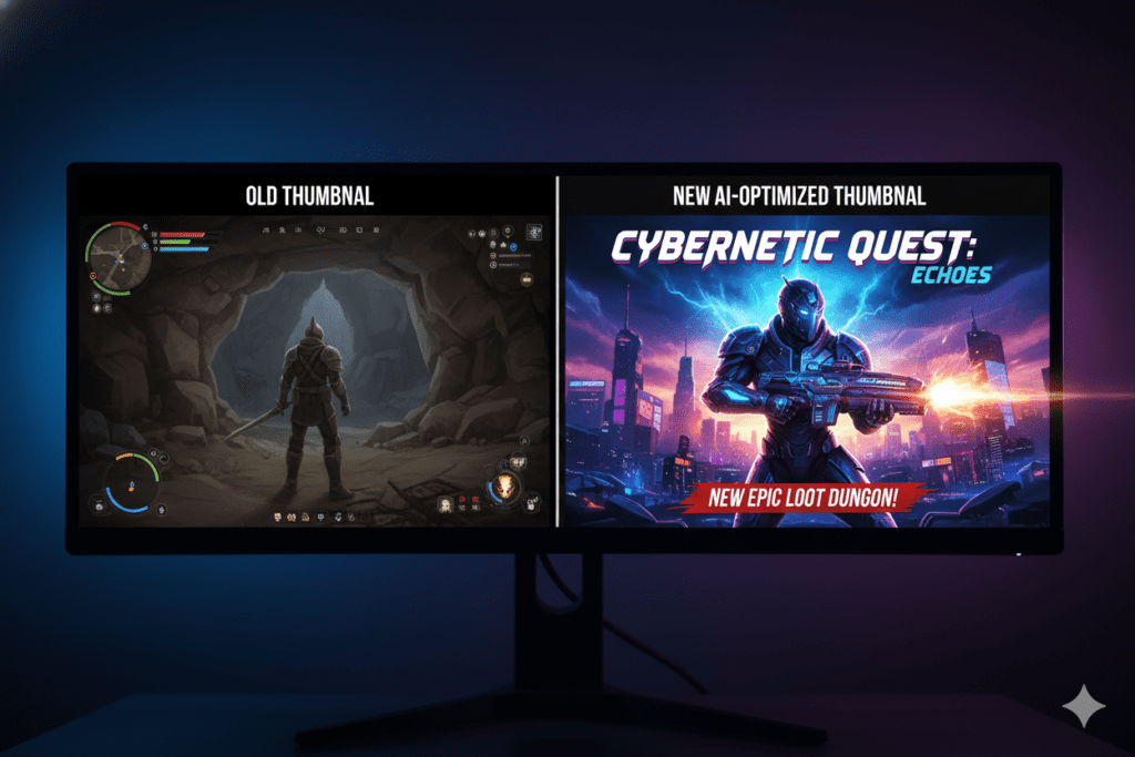 AI YouTube thumbnail generator for gaming videos