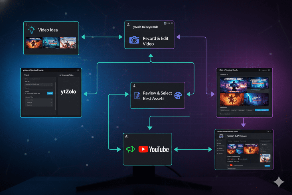 AI YouTube thumbnail generator for gaming videos
