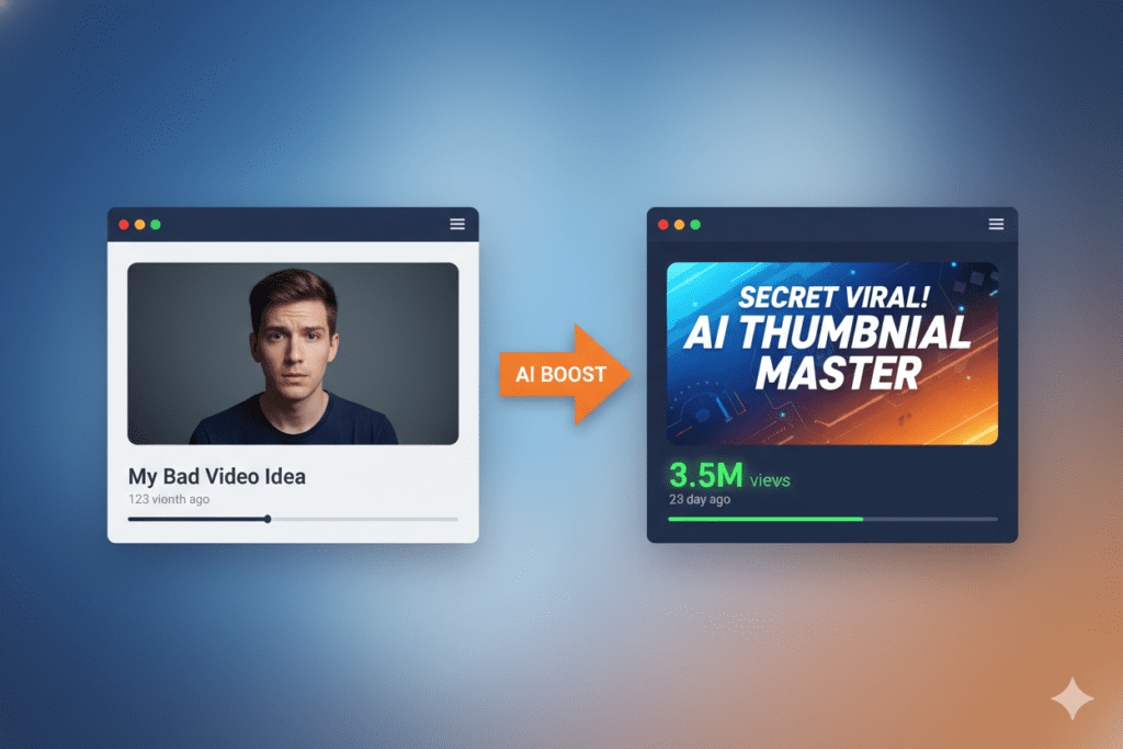 AI YouTube thumbnail generator