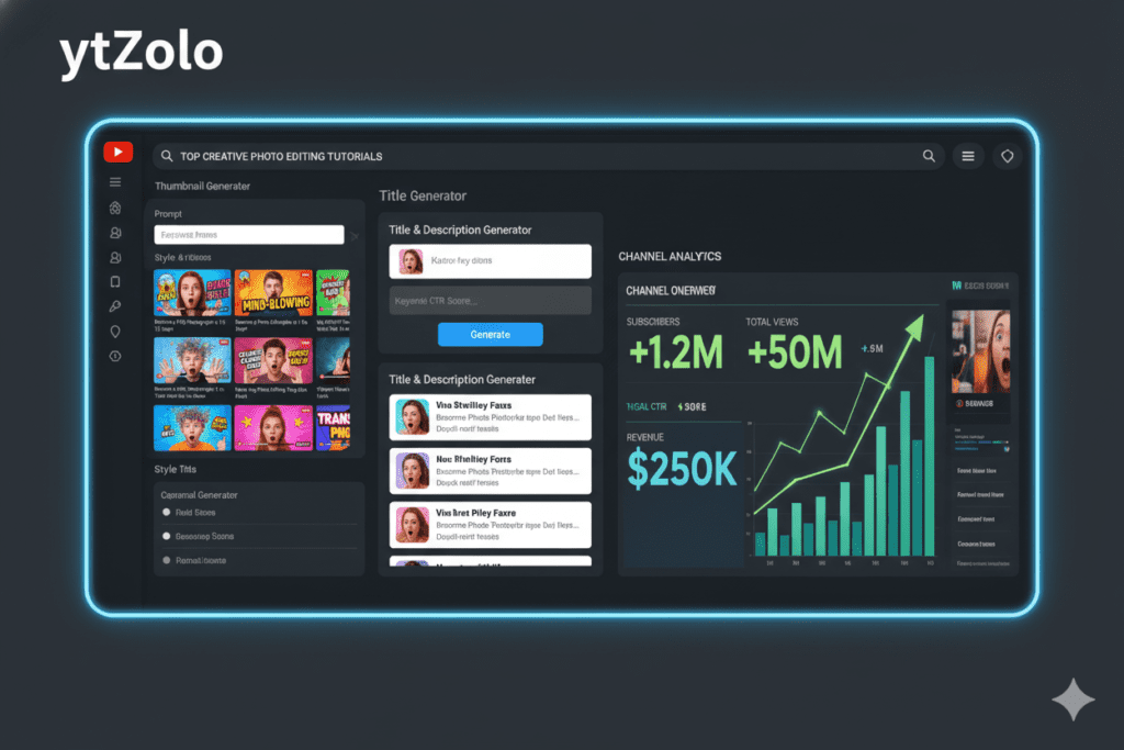 AI thumbnail generator vs Photoshop