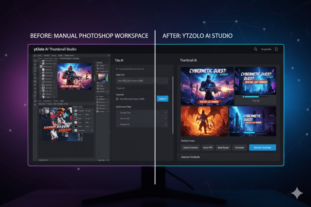 AI tool for gaming YouTube thumbnails