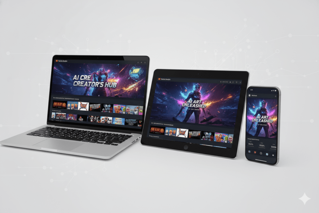 AI tool to generate YouTube banner and thumbnail