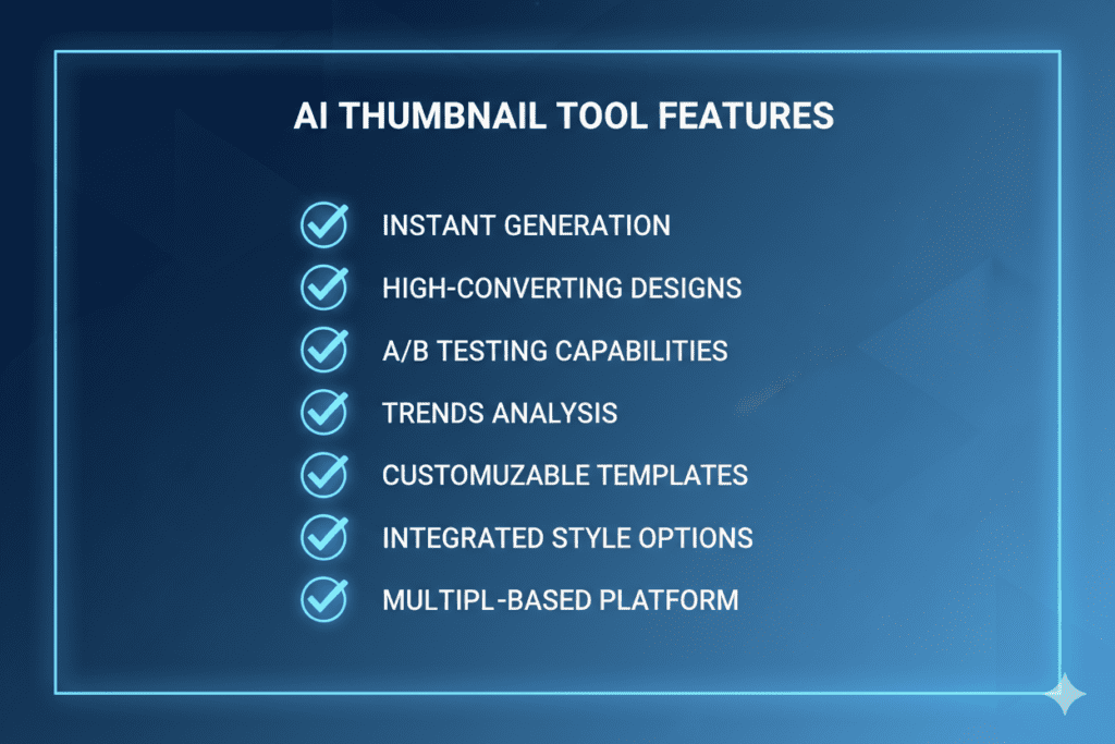 Key Features to Look for in a Thumbnail Generator AI 