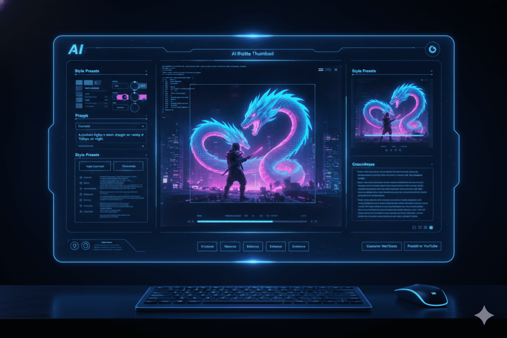 YouTube thumbnail AI tool