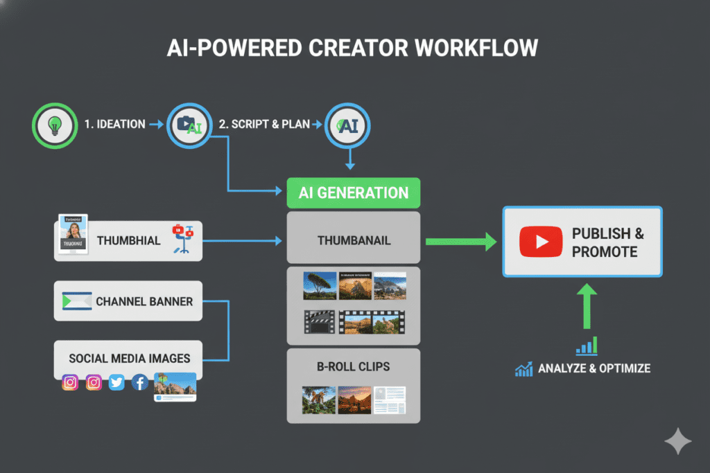 create YouTube video images with AI