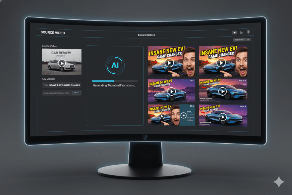 online AI image generator for YouTube thumbnails