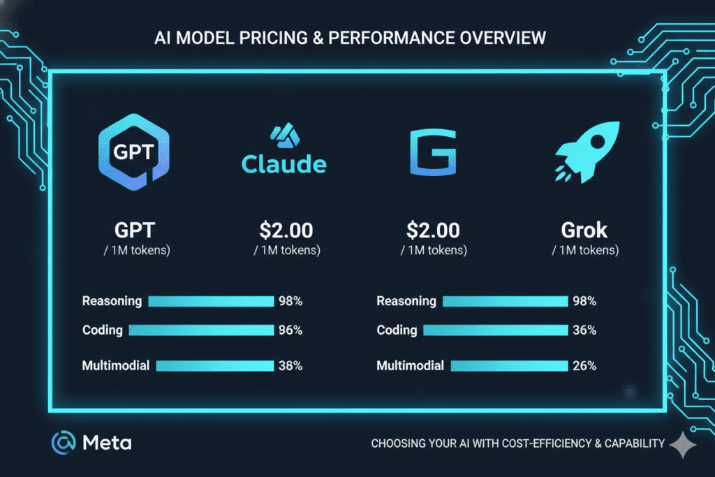 AI model pricing comparison 2026
