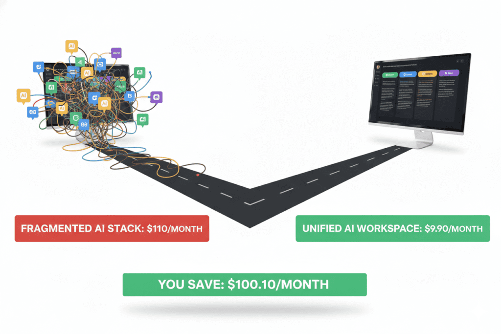 Most Cost Effective AI Subscription in 2026: How to Access Every Major AI Model for Less Than a Coffee a Week 8 best cost effective AI subscription for freelancers