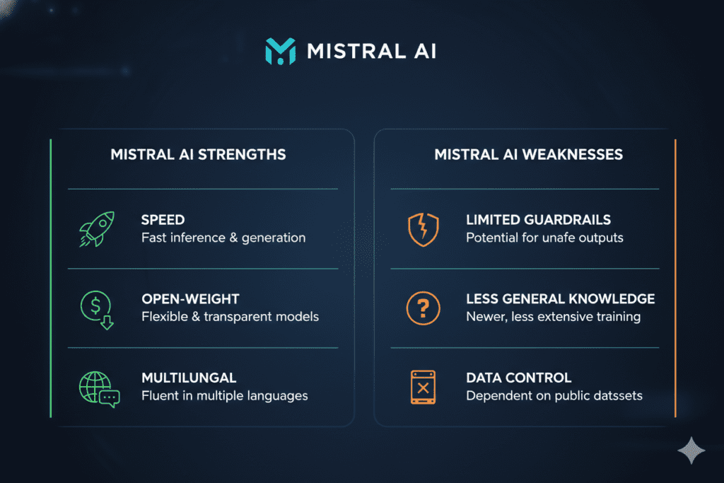 mistral ai strengths weaknesses 2026
