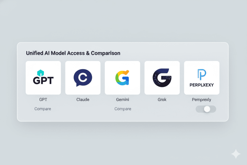 multi AI model comparison tools 2026