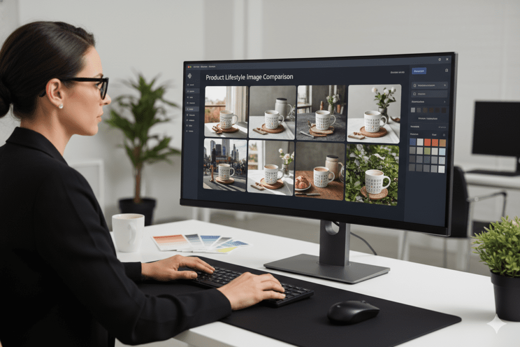 side by side AI image generator comparison