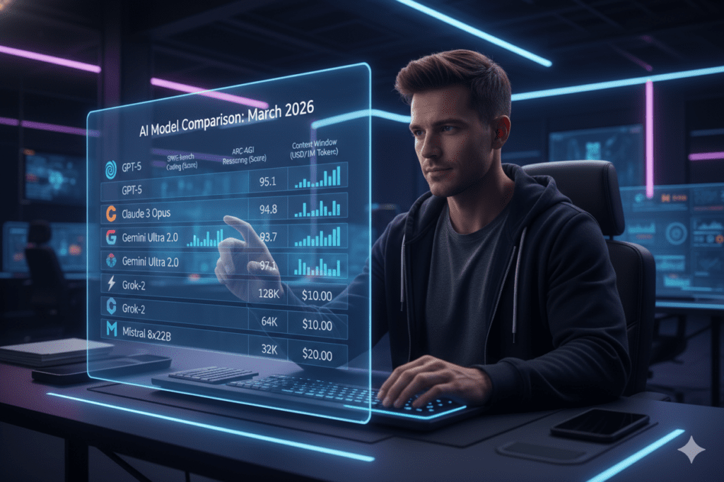 top ai models march 2026