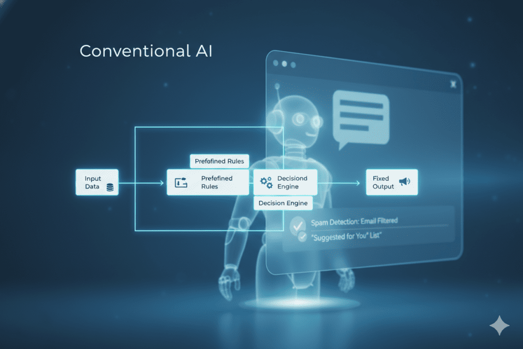 What is conventional AI also known as ?