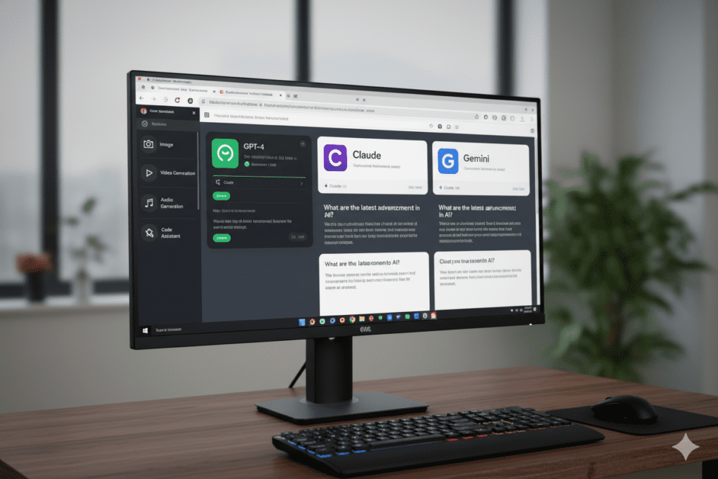 chatgpt claude gemini in one platform