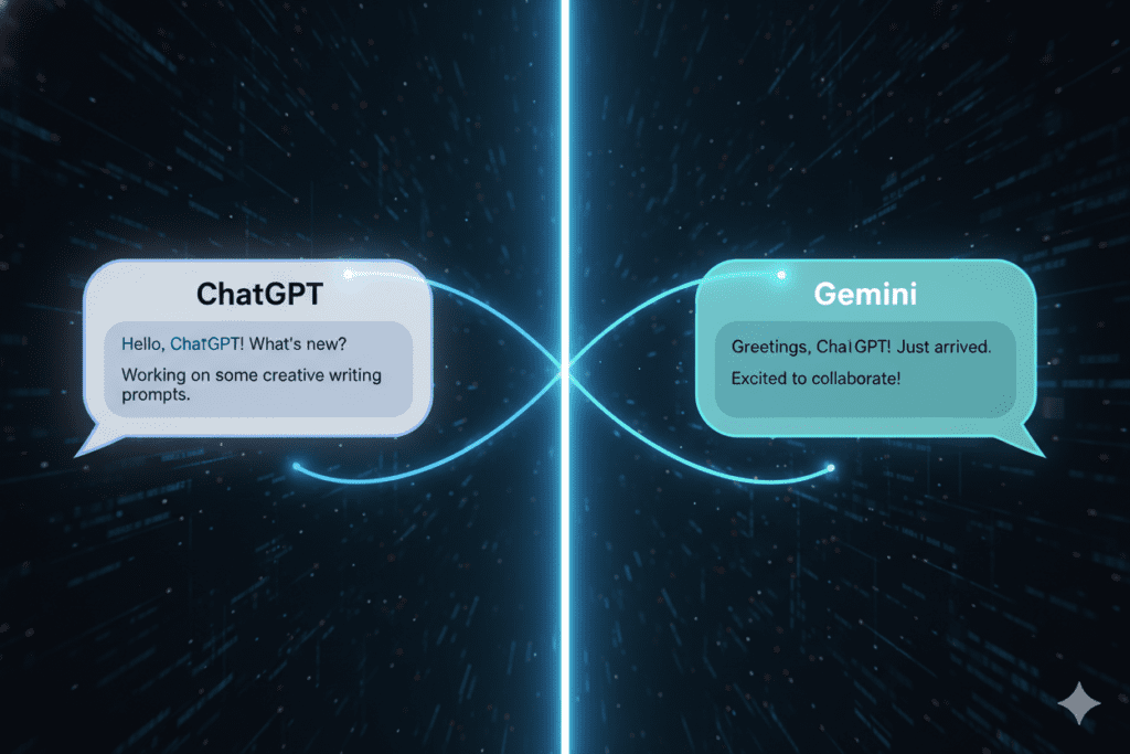 how to make chatgpt and gemini talk to each other