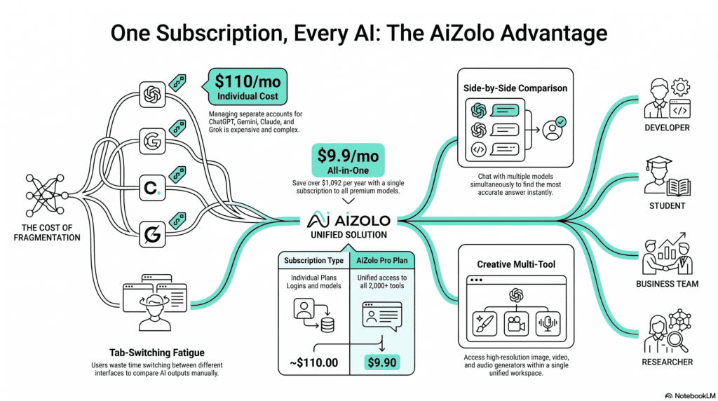Decision flowchart for choosing an AI model based on user type in 2026