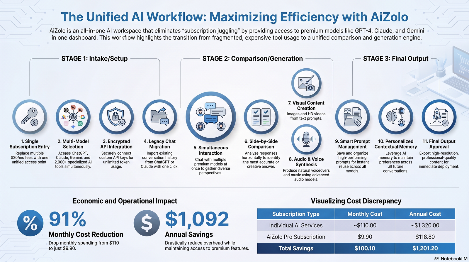 Eleven-step flowchart of an AI agent contract review workflow