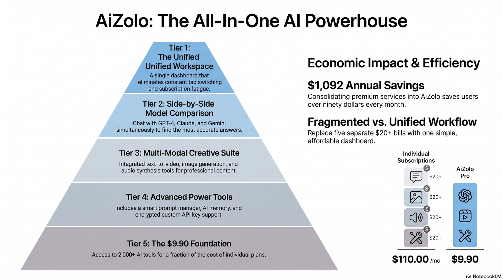 Pyramid diagram showing five levels of cold email personalization depth