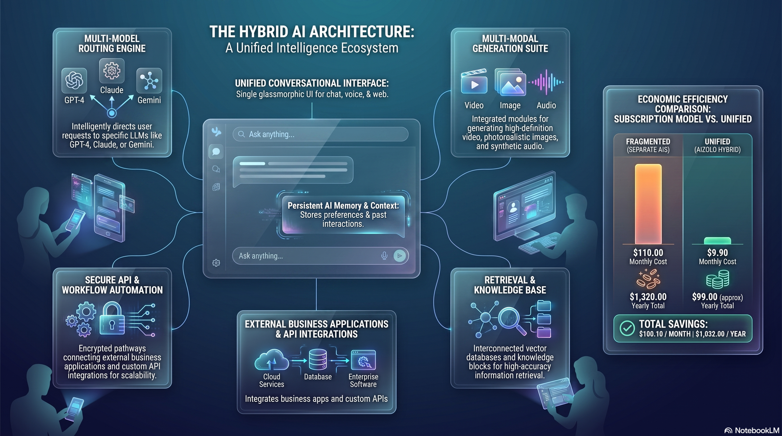What is a hybrid chatbot