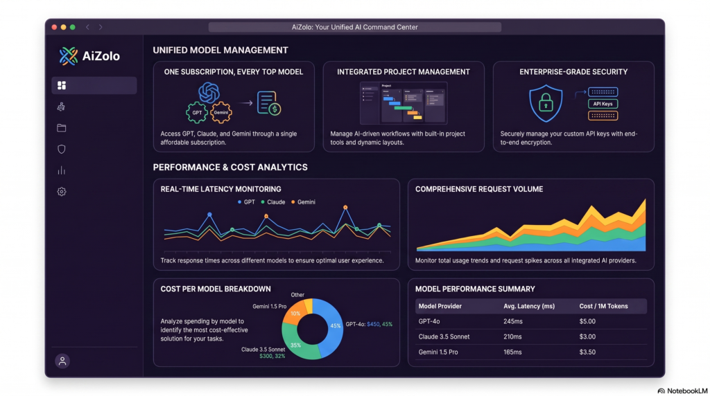 Free AI Wrapper for OpenAI Key: The Complete 2026 Guide 5 ai wrapper performance dashboard mockup