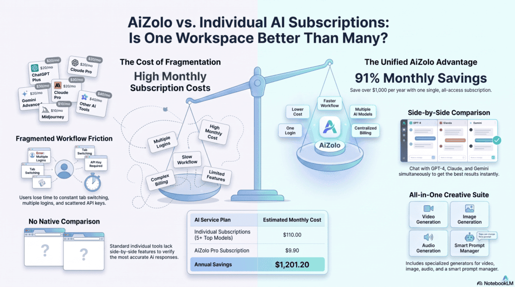 is Aizolo worth it compared to individual AI tools