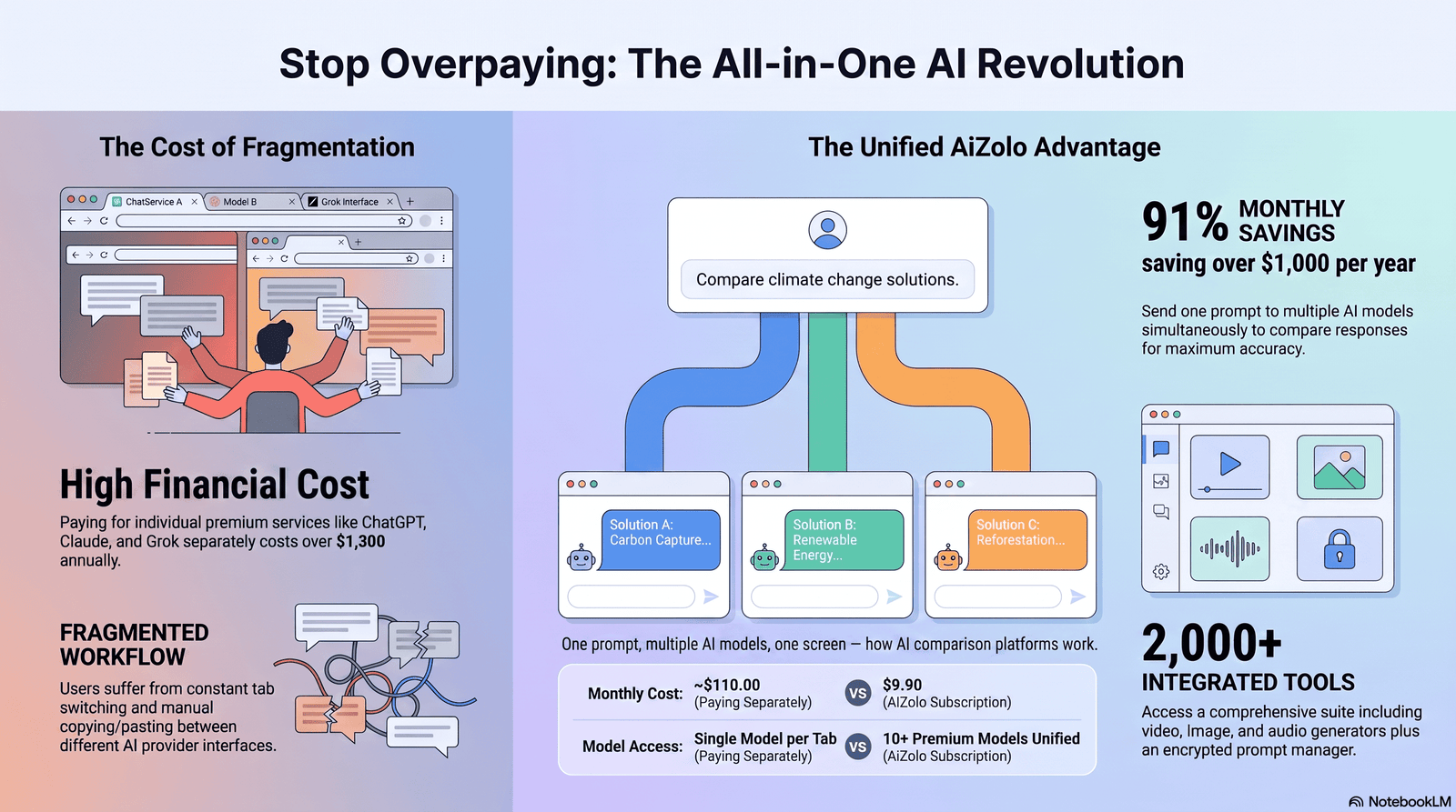 platforms to ask same question to multiple ai models
