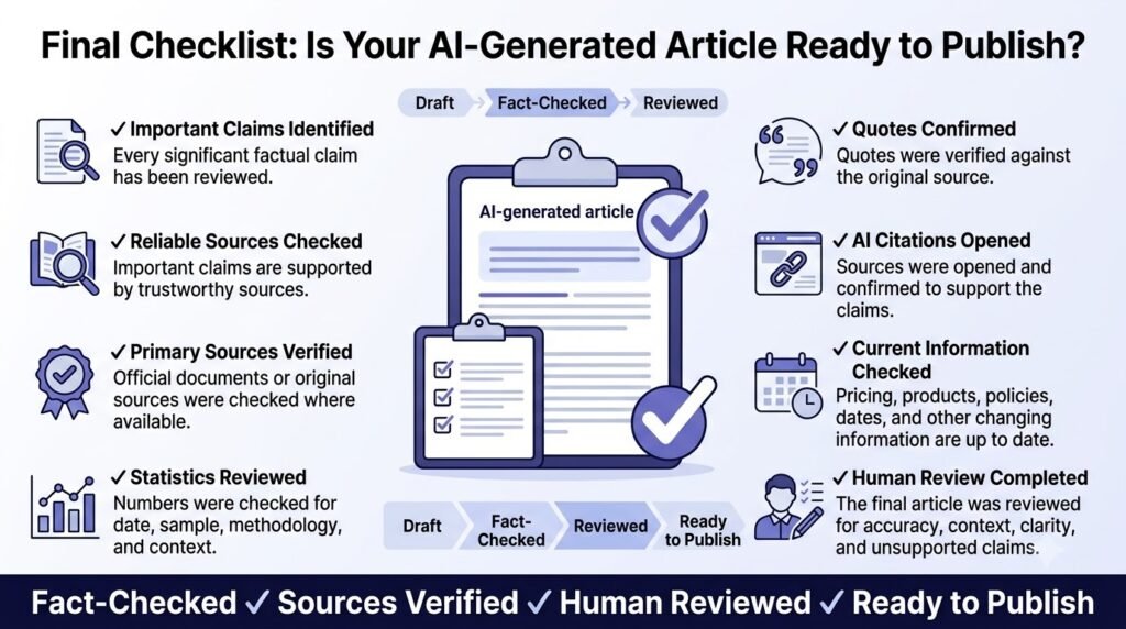 Final Checklist Is Your AI-Generated Article Ready to Publish