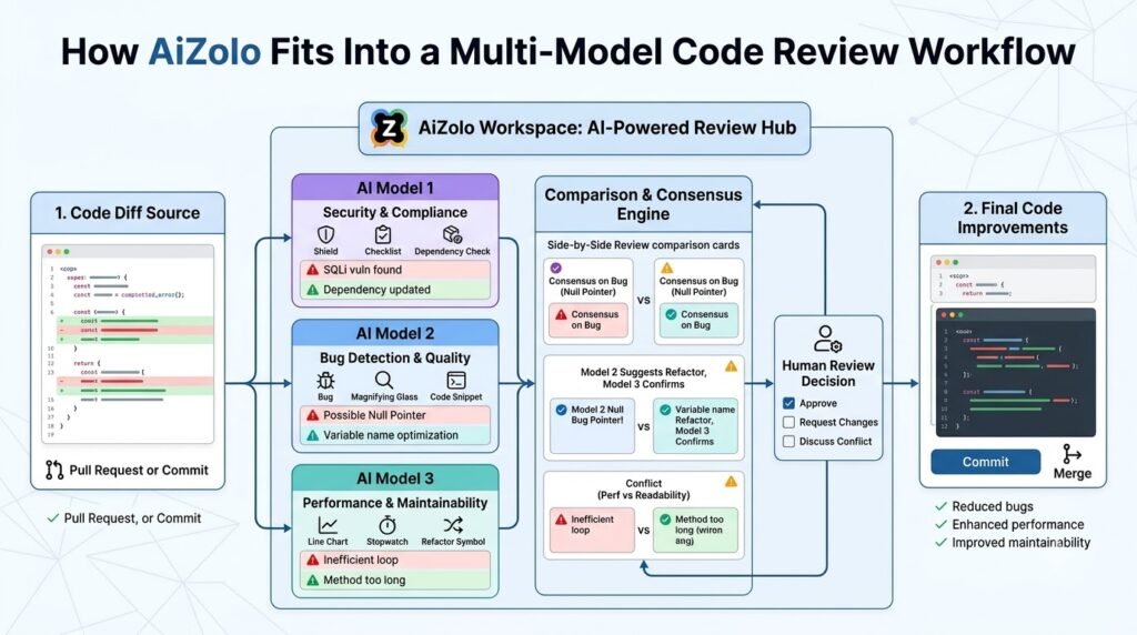 How AiZolo Fits Into a Multi-Model Code Review Workflow
