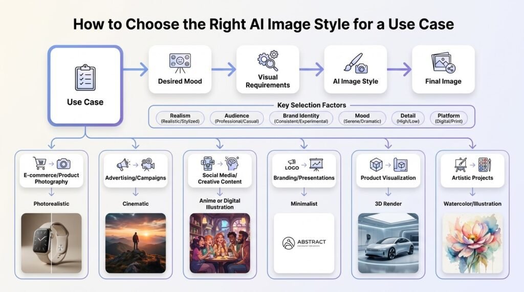 AI image style comparison