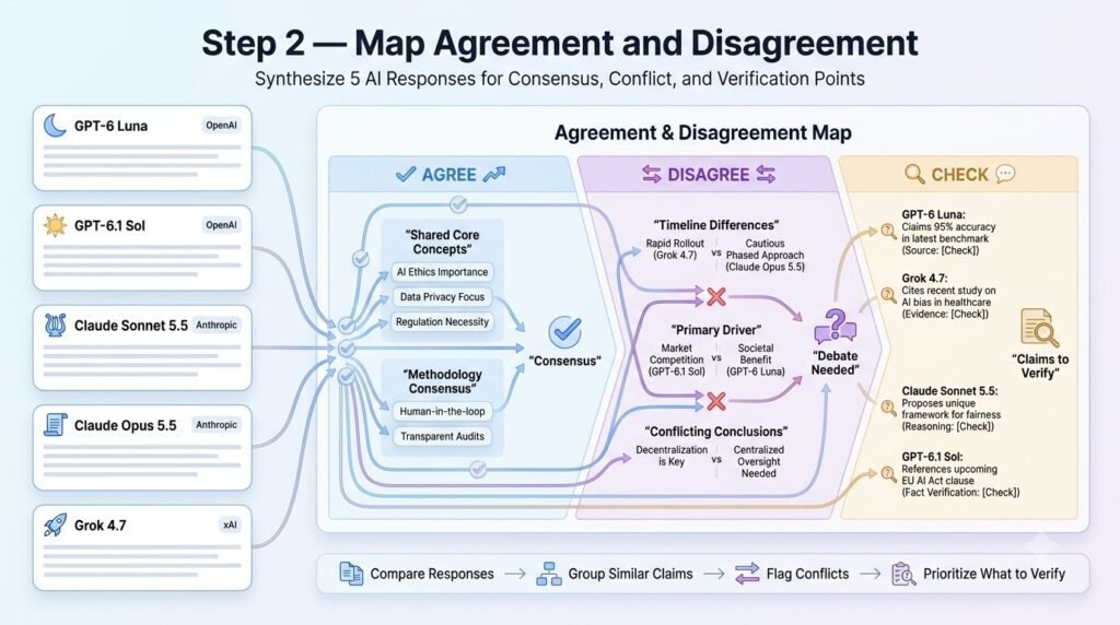 AI response disagreement
