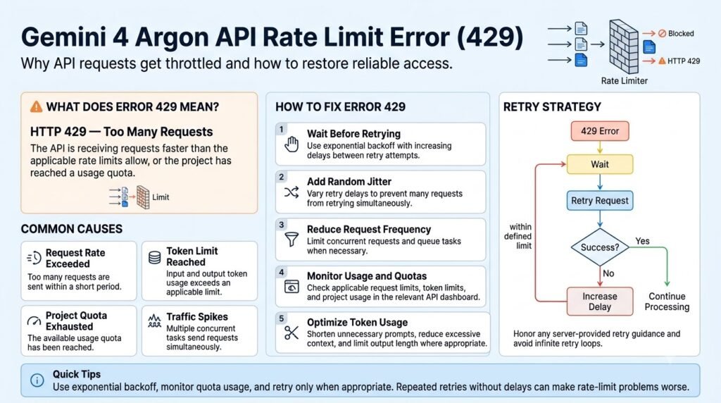 7 Gemini 4 Argon API Errors and How to Fix Them 4 API Rate Limit Error