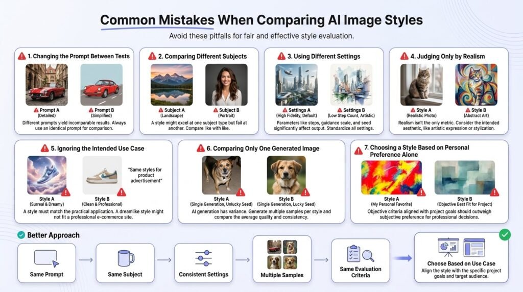 Common Mistakes When Comparing AI Image Styles