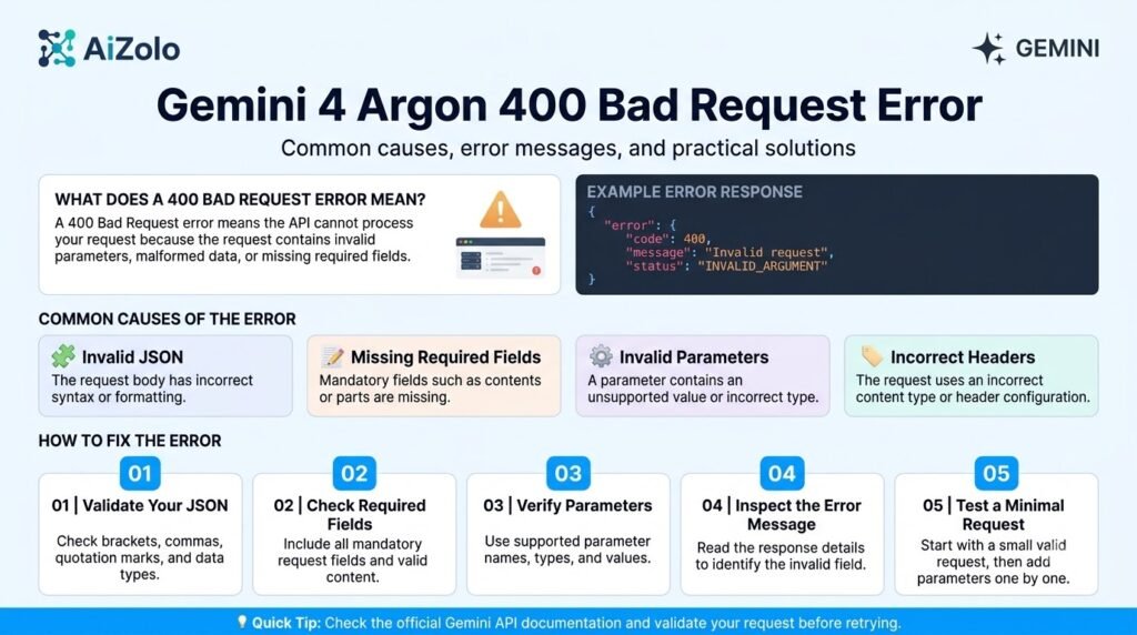 7 Gemini 4 Argon API Errors and How to Fix Them 2 Gemini 4 Argon API errors