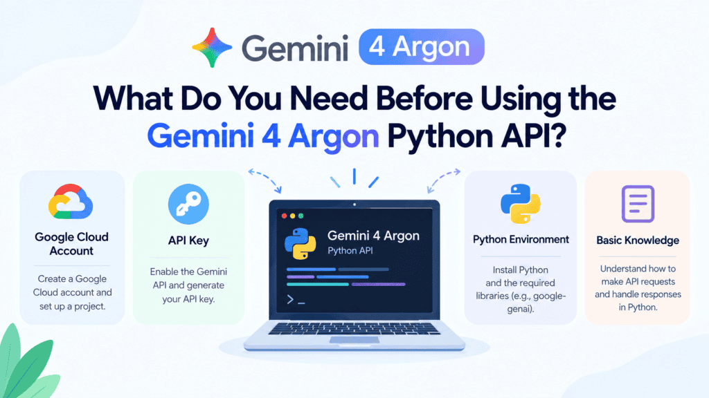 Gemini 4 Argon Python API Example: Step-by-Step Guide 2 What Do You Need Before Using the Gemini 4 Argon Python API?