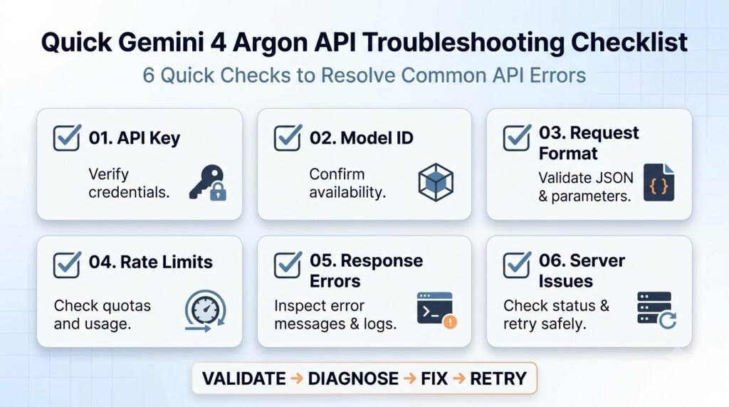 7 Gemini 4 Argon API Errors and How to Fix Them 9 Quick Gemini 4 Argon API Troubleshooting Checklist