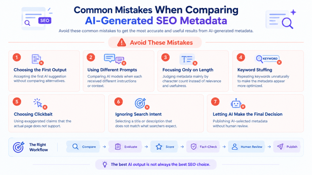 How to Compare AI-Generated SEO Meta Titles and Descriptions 10 Common Mistakes When Comparing AI-Generated SEO Metadata