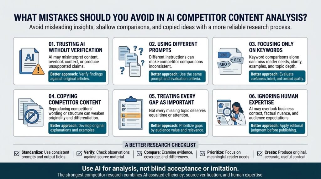Best AI Workflow for Competitor Content Analysis: 7 Steps 10 What Mistakes Should You Avoid in AI Competitor Content Analysis