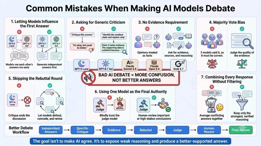 how to handle conflicting AI responses
